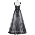 Grace Karin 2016 nuevo elegante sin mangas Soft Tulle gris oscuro vestido de baile último libre vestido de baile de fin de curso GK000061-1